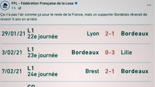 Girondins : la FFL chambre les supporters sur la chute du club