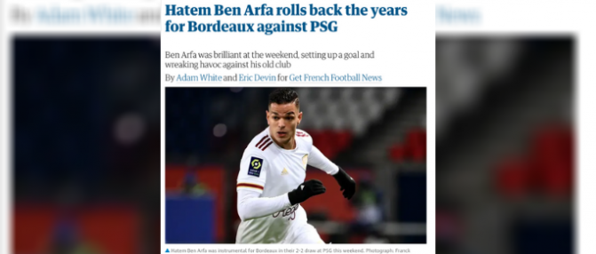 Hatem Ben Arfa fait même parler de lui outre-Manche