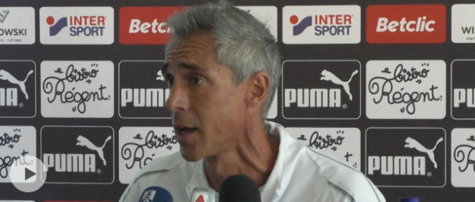 Paulo Sousa : "On n'a pas encore eu du temps pour parler de la stratégie du club"