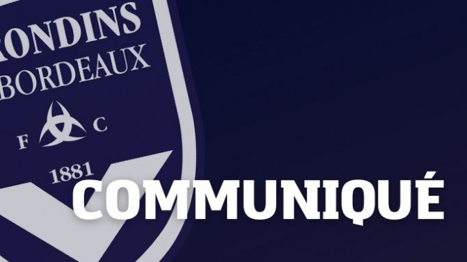 Les Girondins officialisent le huis clos pour Bordeaux-Poitiers par un communiqué