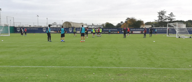 Entraînement : Travail devant le but et jeu