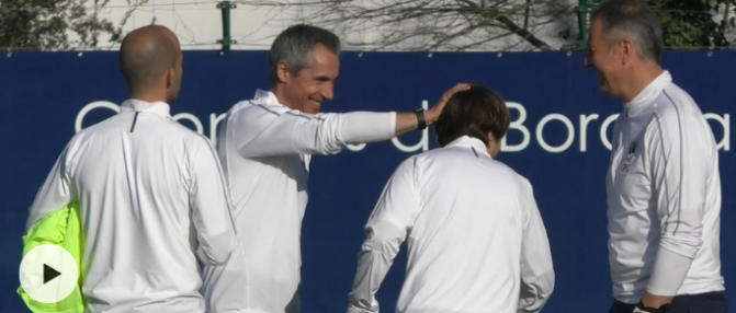 Première séance de Paulo Sousa avec les Girondins en vidéo