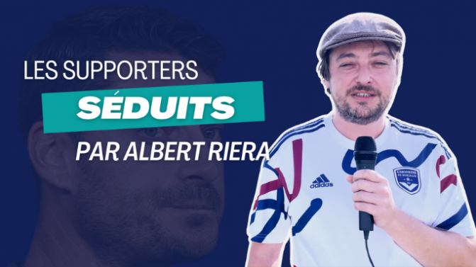 Vidéo : les supporters des Girondins séduits par Albert Riera