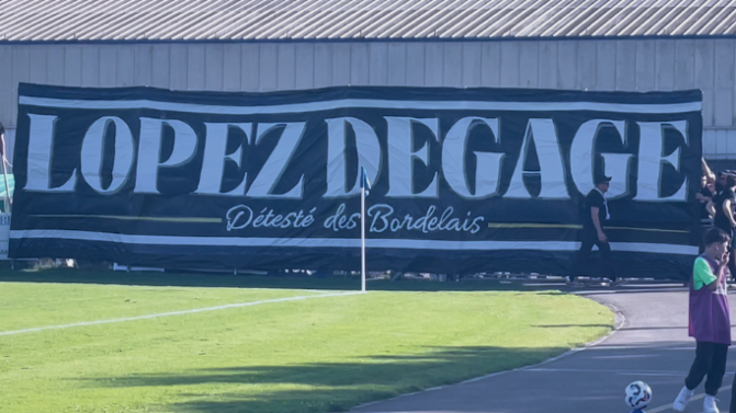 Girondins : une banderole choc contre Gérard Lopez déployée à Locminé par les supporters bordelais