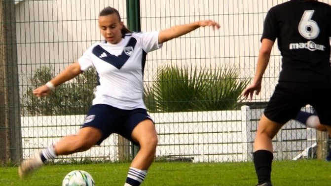 Girondins. Réaction d'Alizée Ribeiro après la victoire à Soyaux