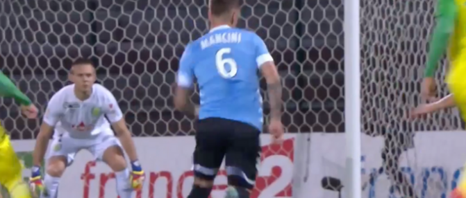Le but de Mancini face à Nantes