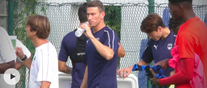 Entraînement : premiers pas de Laurent Koscielny avec les Girondins