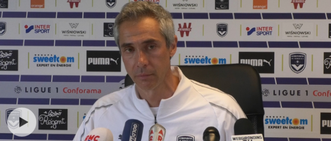 Paulo Sousa : "On doit être content, je suis très satisfait"