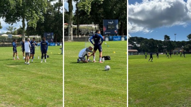 Girondins : Activité de cohésion, travail physique, et tactique