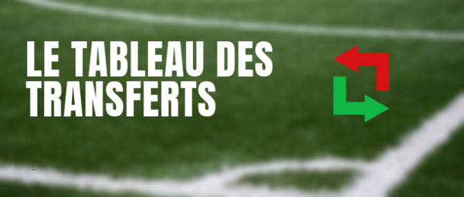 Le tableau des transferts du 11 juillet [Maj]