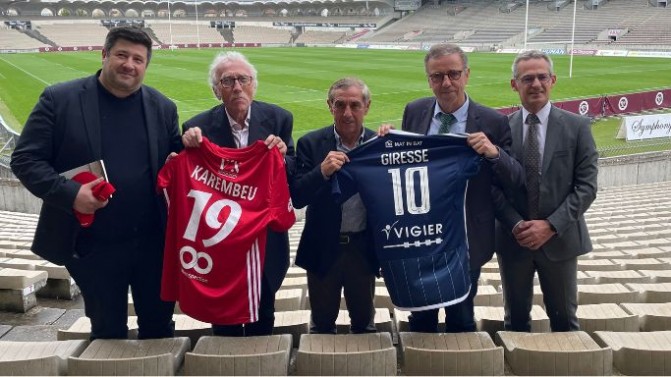 Zidane, Gourcuff, Dugarry, Giresse et Lizarazu aux 100 ans du Parc Lescure