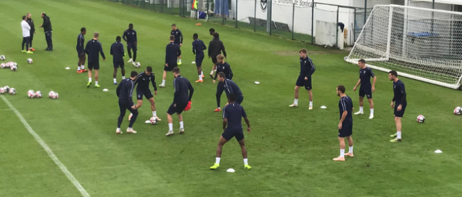 Entraînement à 10h pour les Girondins