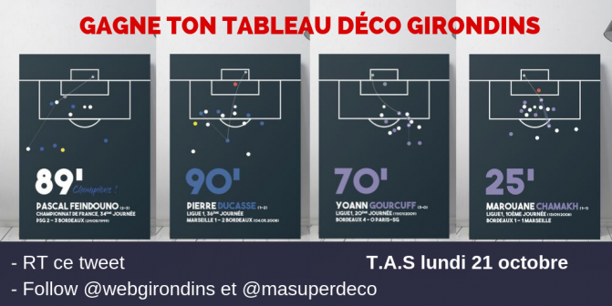 Dernière semaine pour gagner ton tableau déco des Girondins