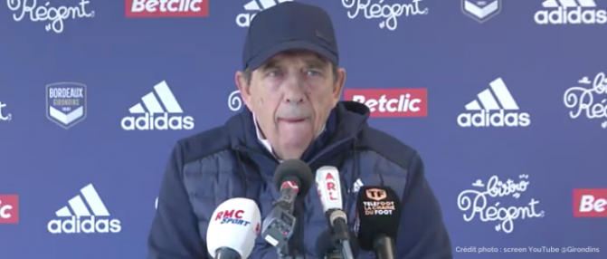Jean-Louis Gasset : "Je suis fâché des deux derniers matchs"