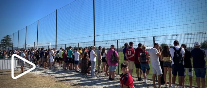 Entraînement ouvert au public aujourd'hui