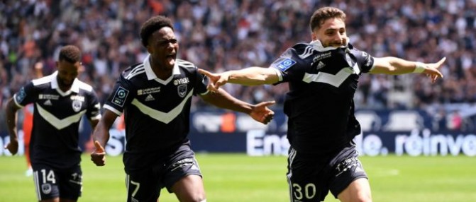 La joie du vestaire des Girondins après la victoire face à Laval