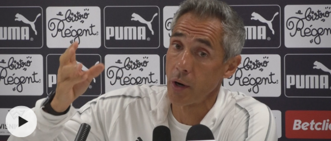 Paulo Sousa : "Remplacer Pablo ne sera pas une tâche facile"