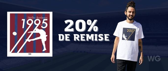 Dernier jour : 20% de remise sur tous les t-shirts WebGirondins