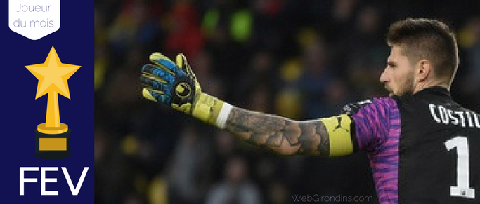 Benoit Costil meilleur joueur des Girondins de Février