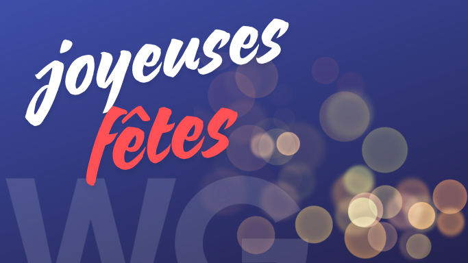 Bonnes fêtes à toutes et tous !
