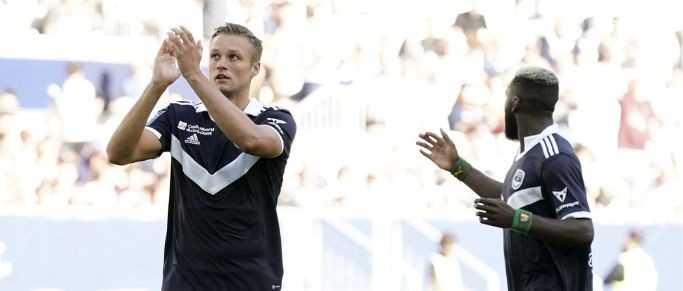 Stian Gregersen bordelais du match face à Grenoble
