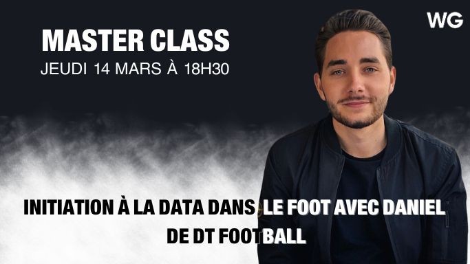 Master class : initiation à la data dans le football jeudi 14 mars