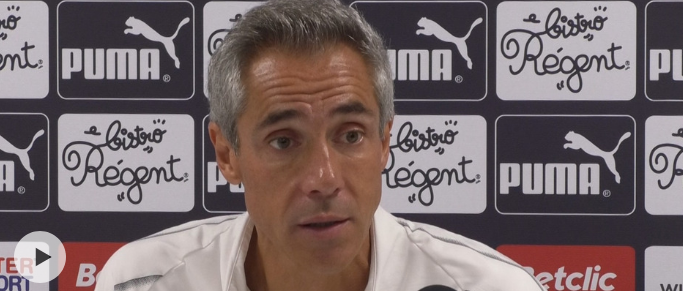 Paulo Sousa : "L'équipe subit les conséquences de ce qui s'est passé dans le stade"